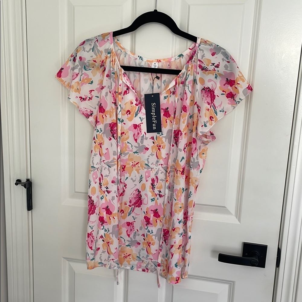 Simply FunWomen's Floral Top - Multicolor